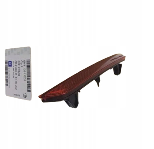 ODBLASK ZDERZAKA OPEL ASTRA J GTC TYŁ LEWY 13281259