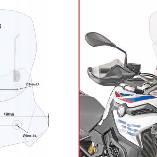 KAPPA SZYBA KAF5127 AIRFLOW BMW F 750 850 GS
