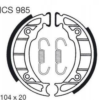 TRW LUCAS SZCZĘKI HAMULCOWE (104X20MM) (806) (PROMOCJA)