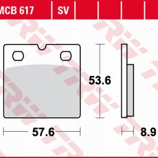 TRW LUCAS ZF KLOCKI HAMULCOWE KH171 SINTER STREET BMW R65 '89-'93, K75 S/RT