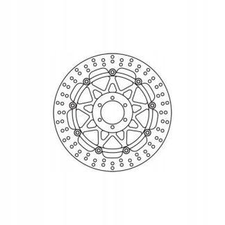 TRW LUCAS ZF TARCZA HAMULCOWA PRZÓD YAMAHA YZF 750R/SP '93-'98, FZR 1000 GE