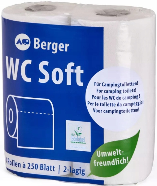 PAPIER TOALETOWY ROZPUSZCZALNY BERGER WC SOFT 4 ROLKI