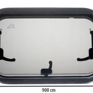 Okno uchylne do kampera / przyczepy Berger 900x450 mm moskitiera roleta