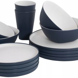 ZESTAW OBIADOWY DLA 4 OSÓB OUTWELL GALA NAVY NIGHT 16 szt.