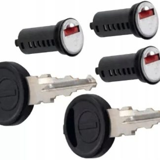 ZAMEK DRZWI WKŁAD ZADI CYLINDER x 3 KLUCZ x 2