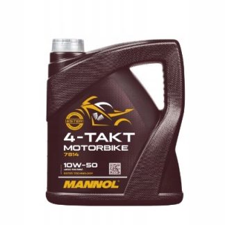MANNOL OLEJ SILNIKOWY 4T MOTORBIKE 10W50 4L SYNTETYCZNY ESTER TECHNOLOGY (J