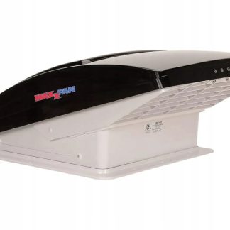 Okno dachowe wentylator MaxxFan Deluxe czarne Airxcel oryginalny na pilot