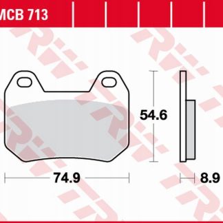 TRW LUCAS ZF KLOCKI HAMULCOWE KH304 ORGANIC BMW K 1200LT '98-'09, R 1200CL