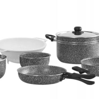 Zestaw garnków Berger Stone Rock z powłoką zapobiegającą przywieraniu