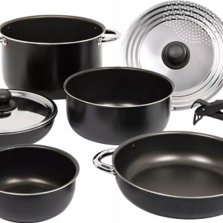 Zestaw garnków aluminiowych Berger z powłoką zapobiegającą przywieraniu