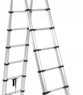 DRABINA SKŁADANA TELESKOPOWA DO KAMPERA BERGER 250cm 150kg