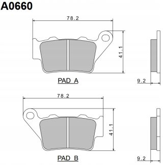 NISSIN 2024/10 KLOCKI HAMULCOWE KH208 PREMIUM SEMI-METALLIC (SPIEK METALICZ