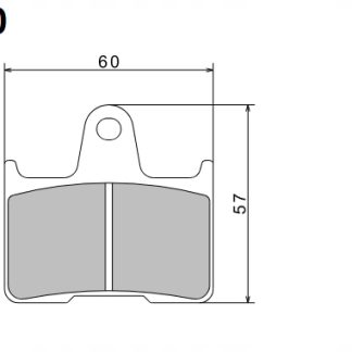 NISSIN 2024/10 KLOCKI HAMULCOWE KH254 PREMIUM SEMI-METALLIC (SPIEK METALICZ