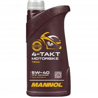 MANNOL OLEJ SILNIKOWY 4T MOTORBIKE 5W40 1L SYNTETYCZNY ESTER TECHNOLOGY (JA