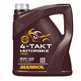 MANNOL OLEJ SILNIKOWY 4T MOTORBIKE 5W40 4L SYNTETYCZNY ESTER TECHNOLOGY (JA