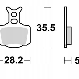SBS KLOCKI HAMULCOWE OFF-ROAD RACING SINTER KOLOR ZŁOTY PRZÓD/TYŁ KTM 50 SX