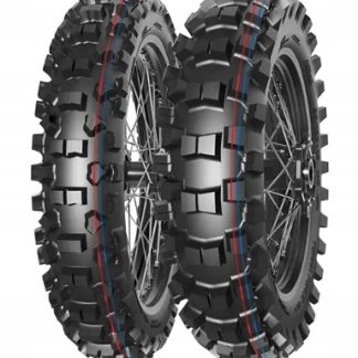 MITAS OPONA 90/90-14 TERRA FORCE-MX IT PIT CROSS (CZERWONO-NIEBIESKI PASEK)