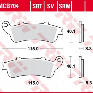 TRW ZF KLOCKI HAMULCOWE KH281 SINTER HONDA NSS 250 JAZZ '01-'04, FJS 400 SI