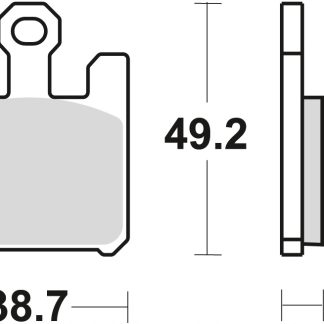 TRW ZF KLOCKI HAMULCOWE KH369 SINTER STREET KAWASAKI ZX6RR 03-06, ZX6R 636