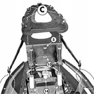KAPPA STELAŻ KUFRA CENTRALNEGO YAMAHA T-MAX 500 (08-11), T-MAX 530 (12-15)