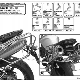 KAPPA STELAŻ POD TORBY (SAKWY) BOCZNE TRIUMPH Street Triple 675 (07-12) - R