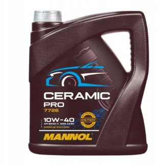 MANNOL OLEJ SILNIKOWY SYNTETYCZNY SAMOCHODOWY CERAMIC 10W40 5L