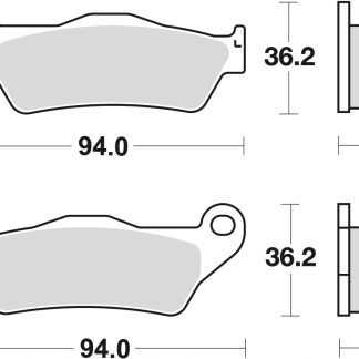 TRW ZF KLOCKI HAMULCOWE KH181 SINTER STREET BMW R 1200 HP2 04-10 R-NINE T '