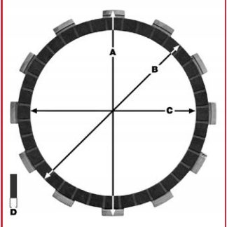 TRW ZF TARCZE SPRZĘGŁOWE HONDA CRM 250 94-98, NSR 250 87-93, CB 500 93-03,