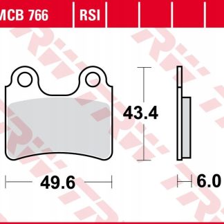 TRW ZF KLOCKI HAMULCOWE KH303 ORGANIC GAS GAS TXT 125/200/250/280/300 '04-'