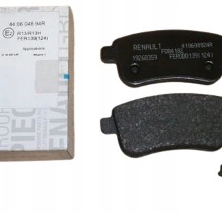 KLOCKI HAMULCOWE MEGANE III SCENIC III TYŁ 440604694R