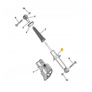 Citroen DS7 Crossback AMORTYZATOR TYLNY TYŁ 9827152080 ORG