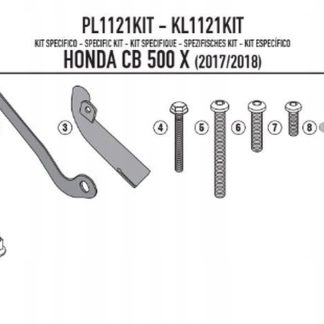 KAPPA ADAPTER DO ZAMONTOWANIA STELAŻA BOCZNEGO KL1121, KLX1121 HONDA CB 500