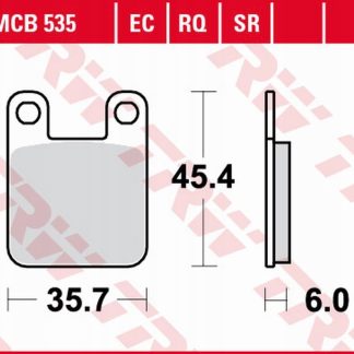 TRW ZF KLOCKI HAMULCOWE KH115 SINTER SPORT SUZUKI AY 50 KATANA '98-'06, PEU