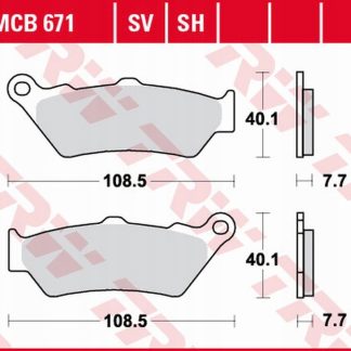 TRW ZF KLOCKI HAMULCOWE KH209 SINTER STREET BMW R 1200/1250 GS/ADV/R/RS/RT