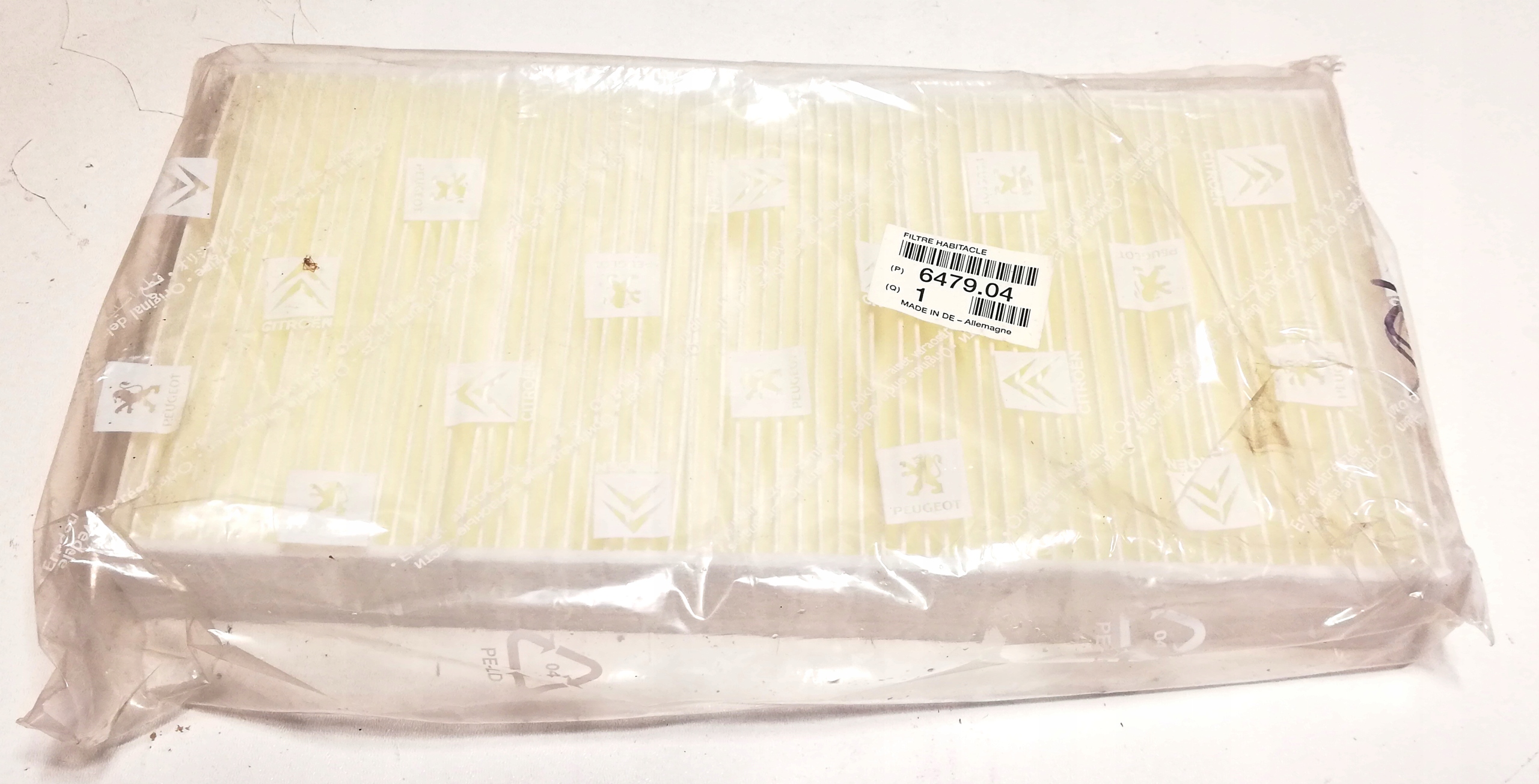 FILTr KABINY KABINOWY PEUGEOT 407 CITROEN C5 C6 647904 OE!