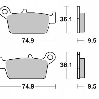 SBS KLOCKI HAMULCOWE NOWOŚĆ KH131 OFF-ROAD CARBON