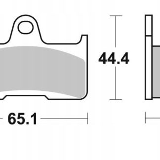 SBS KLOCKI HAMULCOWE NOWOŚĆ KH344 OFF-ROAD SINTER KOLOR ZŁOTY YAMAHA YFM 66