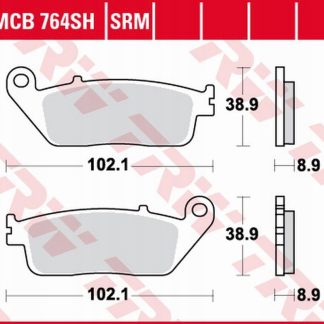 TRW ZF KLOCKI HAMULCOWE KH142 SINTER STREET BMW C 650 '12-'18, HONDA VT 600