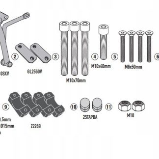 KAPPA 2025/07 GMOLE OSŁONY SILNIKA HONDA CL 500 '23-'25 KOLOR CZARNY