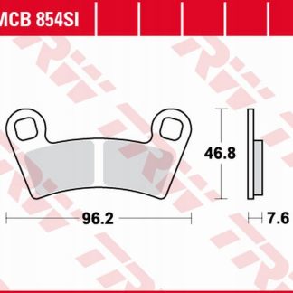 TRW LUCAS ZF KLOCKI HAMULCOWE KH657 SINTER OFFROAD POLARIS RANGER 400 '10-,