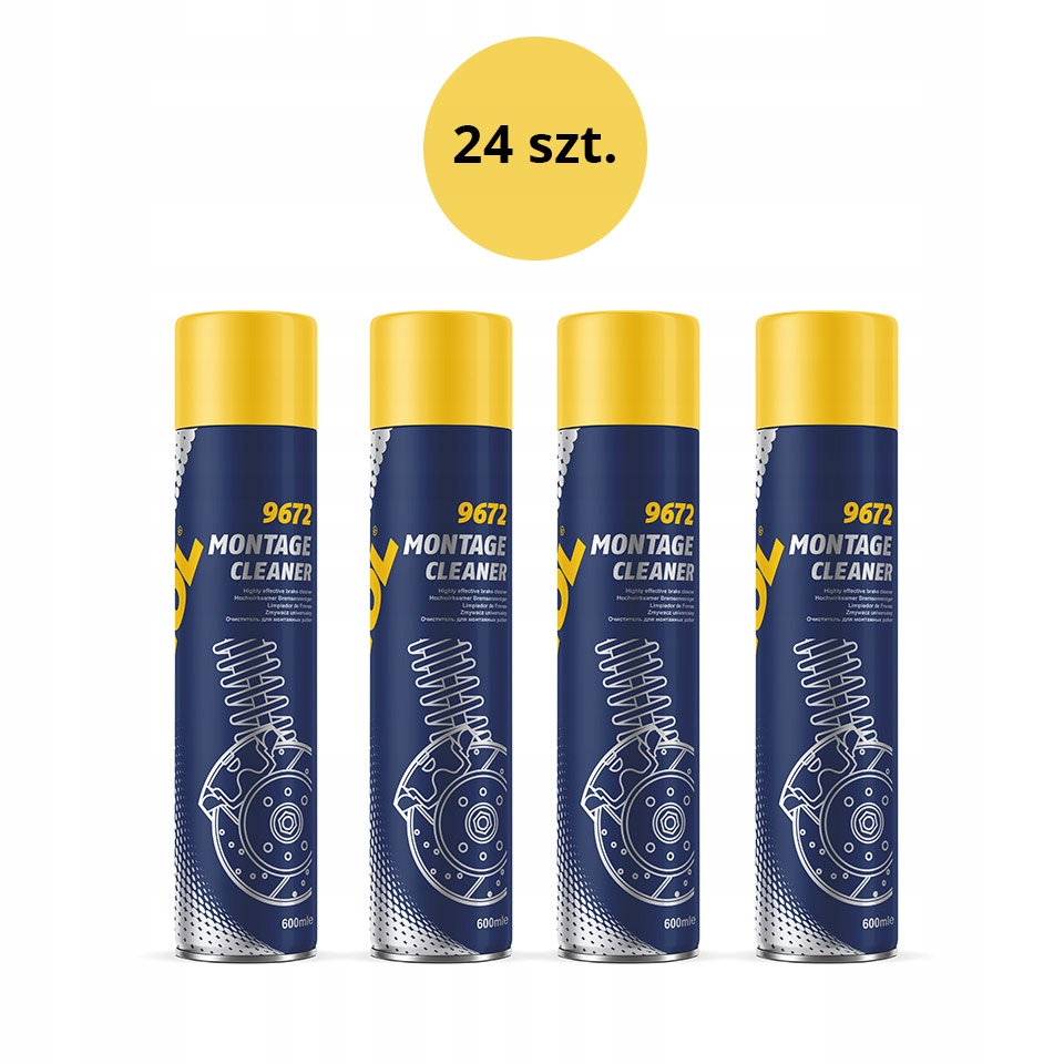 MANNOL MONTAGE CLEANER PREPARAT DO ODTŁUSZCZANIA HAMULCÓW 600ML (9672) - KA