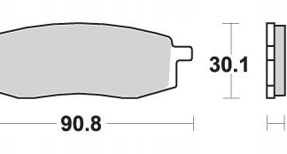 SBS PROMOCJA KLOCKI HAMULCOWE KH105 OFF-ROAD SINTER KOLOR ZŁOTY