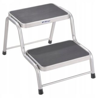 Stopień podwójny Berger stalowy 150 kg antypoślizgowy 61x43x38 cm