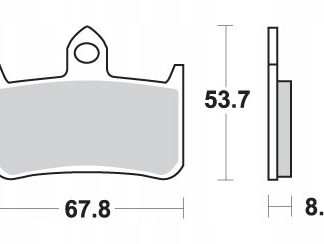 SBS KLOCKI HAMULCOWE KH187 STREET EXCEL SINTER HONDA RS 250R '91-'92, RVF 4