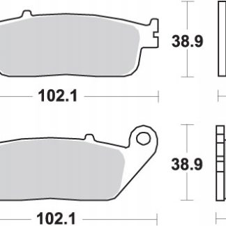 SBS KLOCKI HAMULCOWE KH196 STREET CERAMIC PASUJE DO: HONDA CB 500, CTX 700,