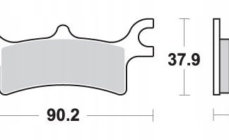 SBS PROMOCJA KLOCKI HAMULCOWE KH314 OFF-ROAD SINTER KOLOR ZŁOTY
