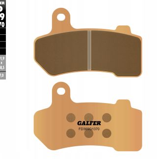 GALFER KLOCKI HAMULCOWE KH409 SPIEK METALICZNY (ZŁOTE) STREET HARLEY DAVIDS