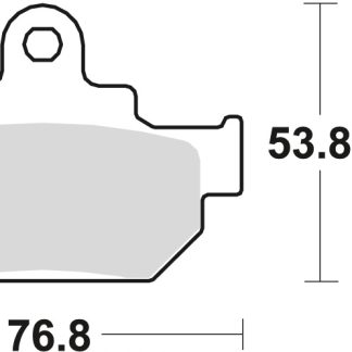 TRW LUCAS KLOCKI HAMULCOWE KH106 ORGANIC SUZUKI GZ 125 98-04, VL 125 00-08,