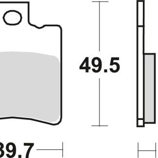 TRW LUCAS KLOCKI HAMULCOWE KH193 ORGANIC APRILIA MIJITO CUSTOM 50 99-13, SU