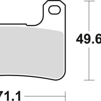TRW LUCAS KLOCKI HAMULCOWE KH379 SINTER STREET KAWASAKI Z 900 18-, KLZ 1000